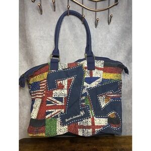 Busch Gardens Theme Park Tote Duffel Bag Foreign Countries Travel Colorful World